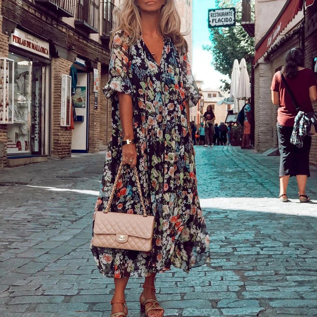 Regina - Bloemige zomerjurk voor zonnige dagen