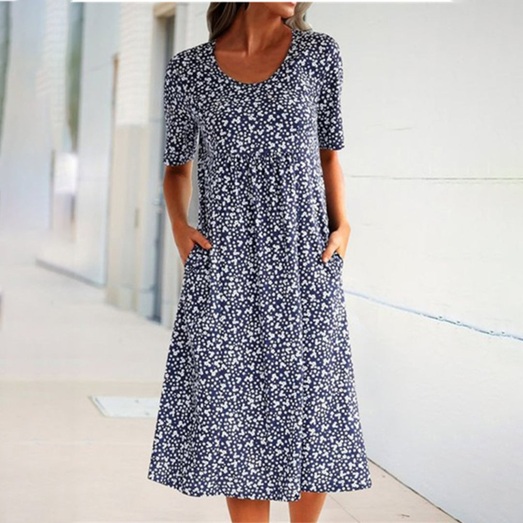 EBERTA - Casual floraaljurk voor de zomer