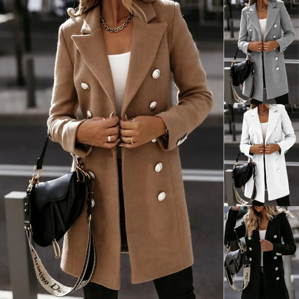 HENNA - Zomerse blazer met dubbele borst voor dames