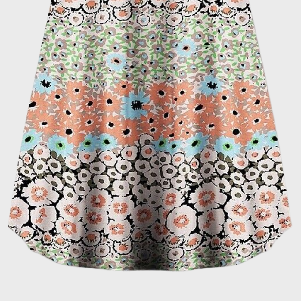 Iselin - Elegante zomerse gebloemde damesjurk