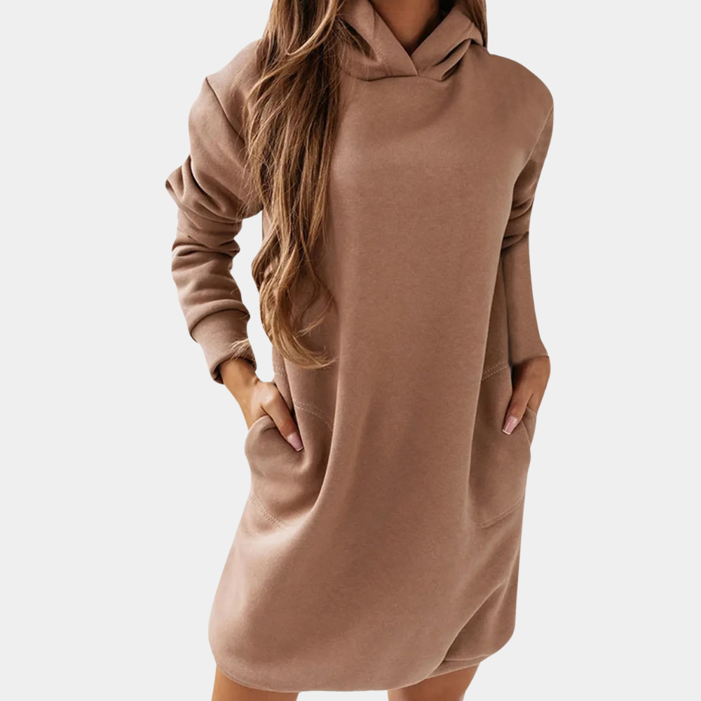 Francine - Comfortabele damesjurk met capuchon voor de zomer