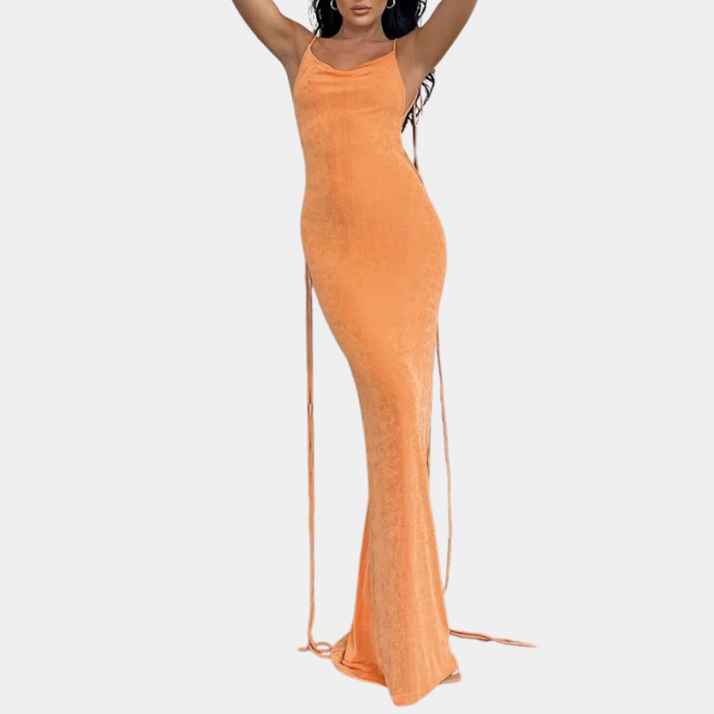 Maelle - Zomerse maxi-jurk voor dames met open rug