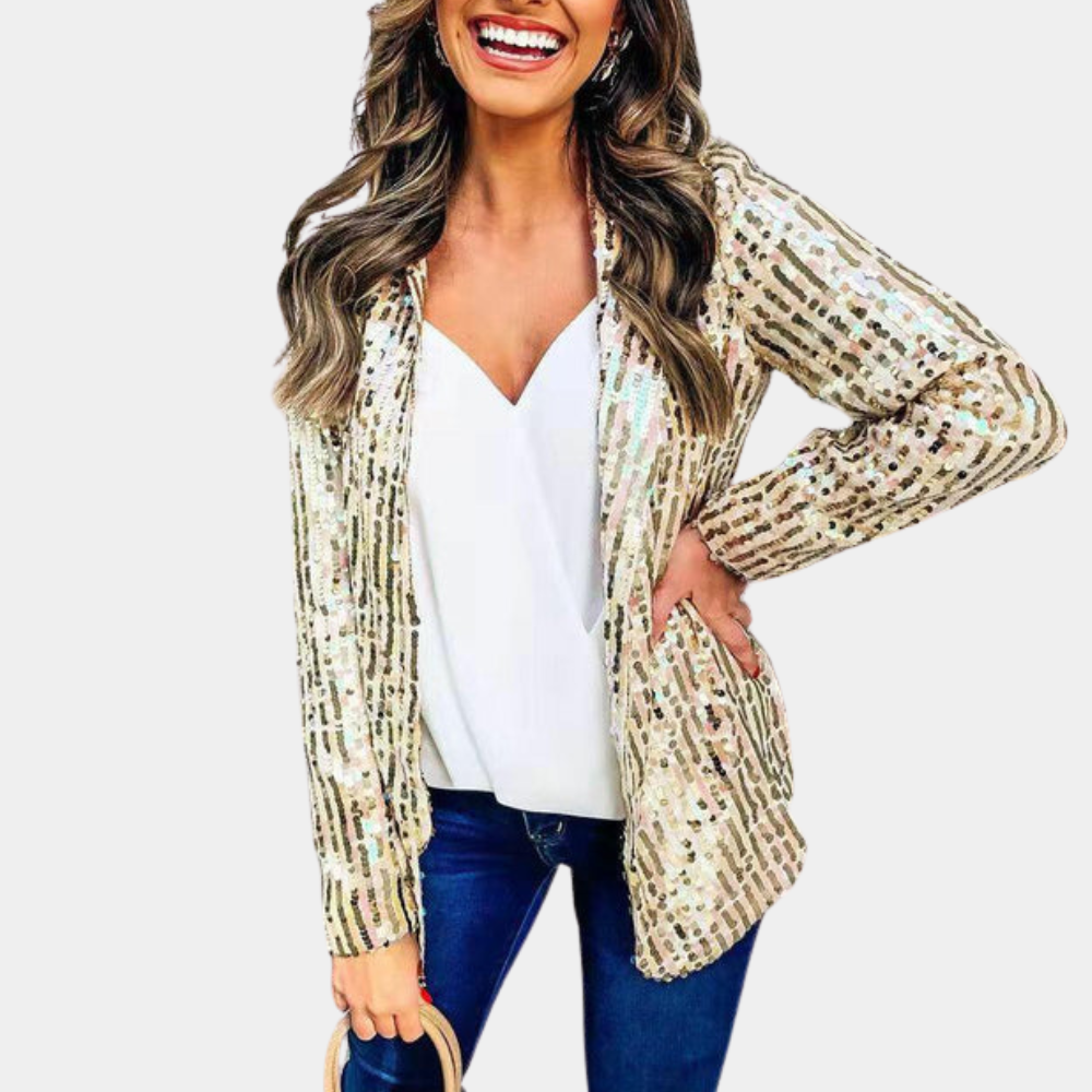 Ines - Chique glitterblazer voor dames, perfect voor de zomer