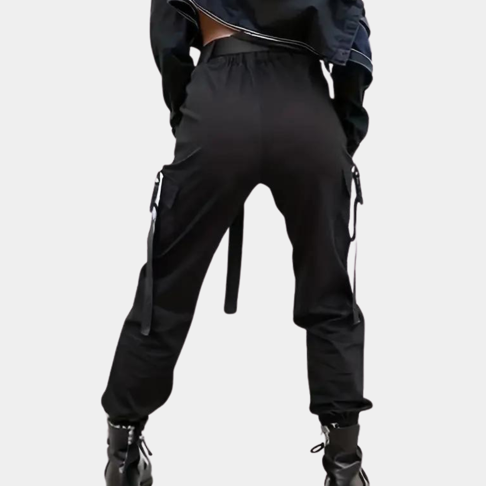 Noemi - Zomerse cargo broek met hoge taille voor dames