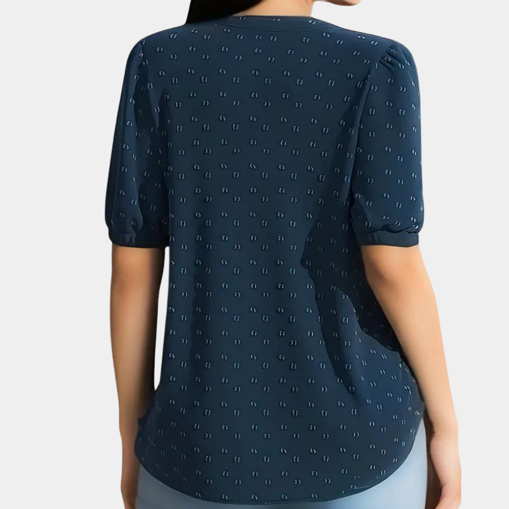 Isabetta - Luchtige damesblouse met v-hals voor de zomer