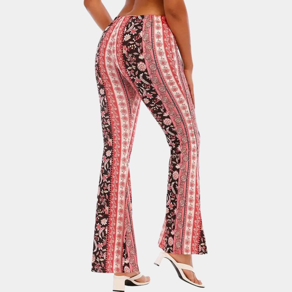 Soleil - Boho stijl uitlopende zomerbroek voor vrouwen