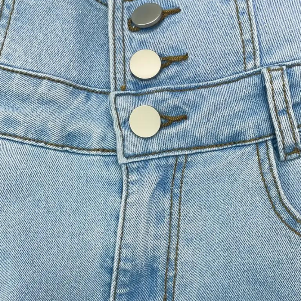 Elizabete - Gescheurde jeans met hoge taille voor dames - Zomerse stijl