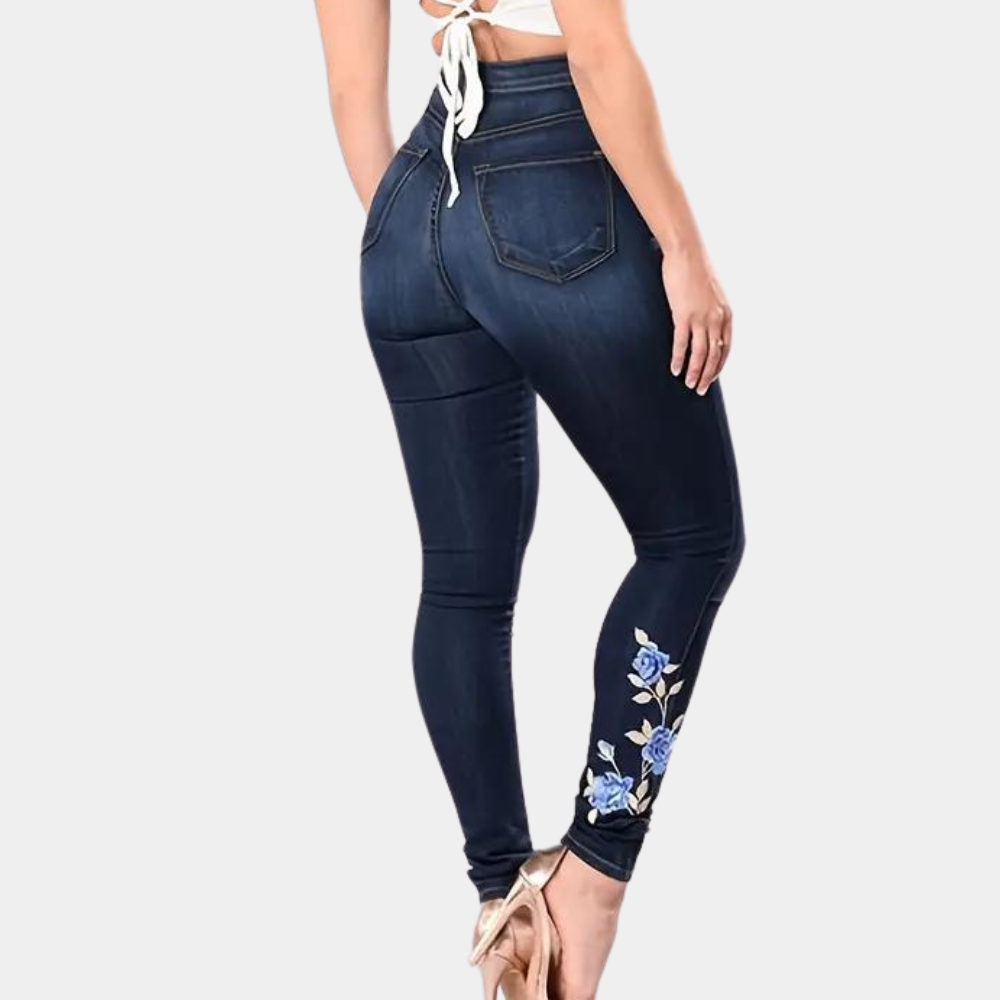 Ingrida - Geborduurde skinny jeans voor dames, perfect voor de zomer