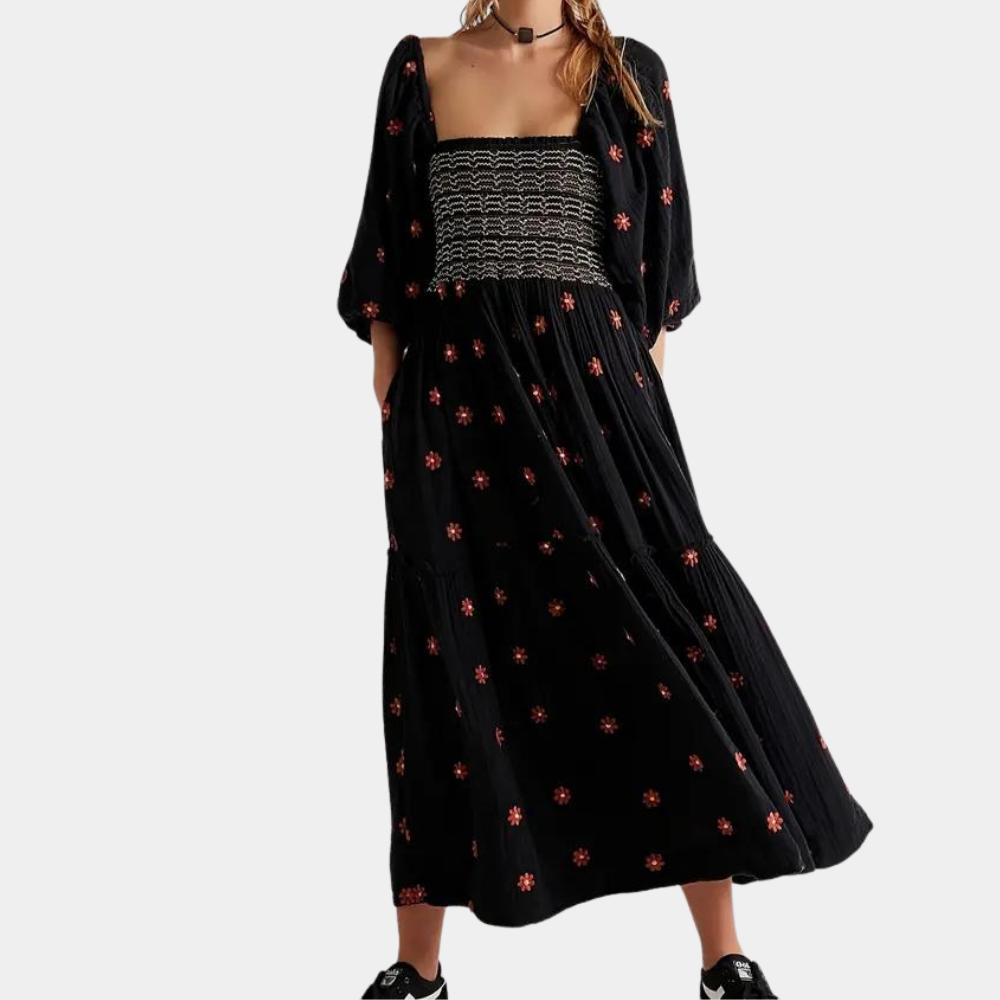 Imanta - Luchtige casual bloemenjurk voor dames, perfect voor de zomer
