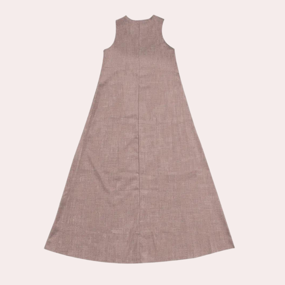 Casual v-hals dames maxi zomerjurk