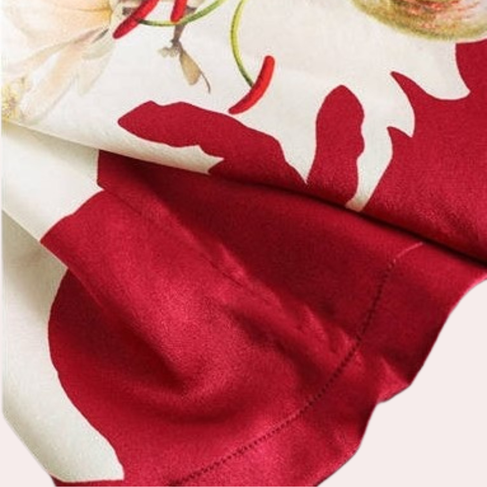 Zomerse gebloemde damesblouse