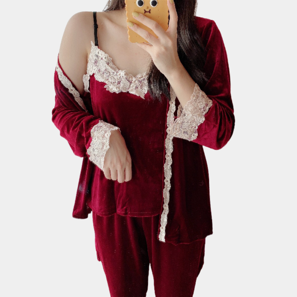 Luxe zomerse pyjamaset voor dames