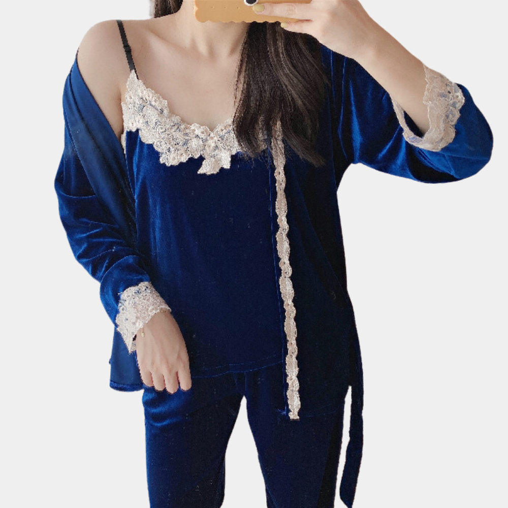 Luxe zomerse pyjamaset voor dames