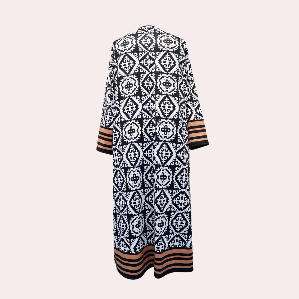 Zomerse klassieke maxi-jurk voor dames