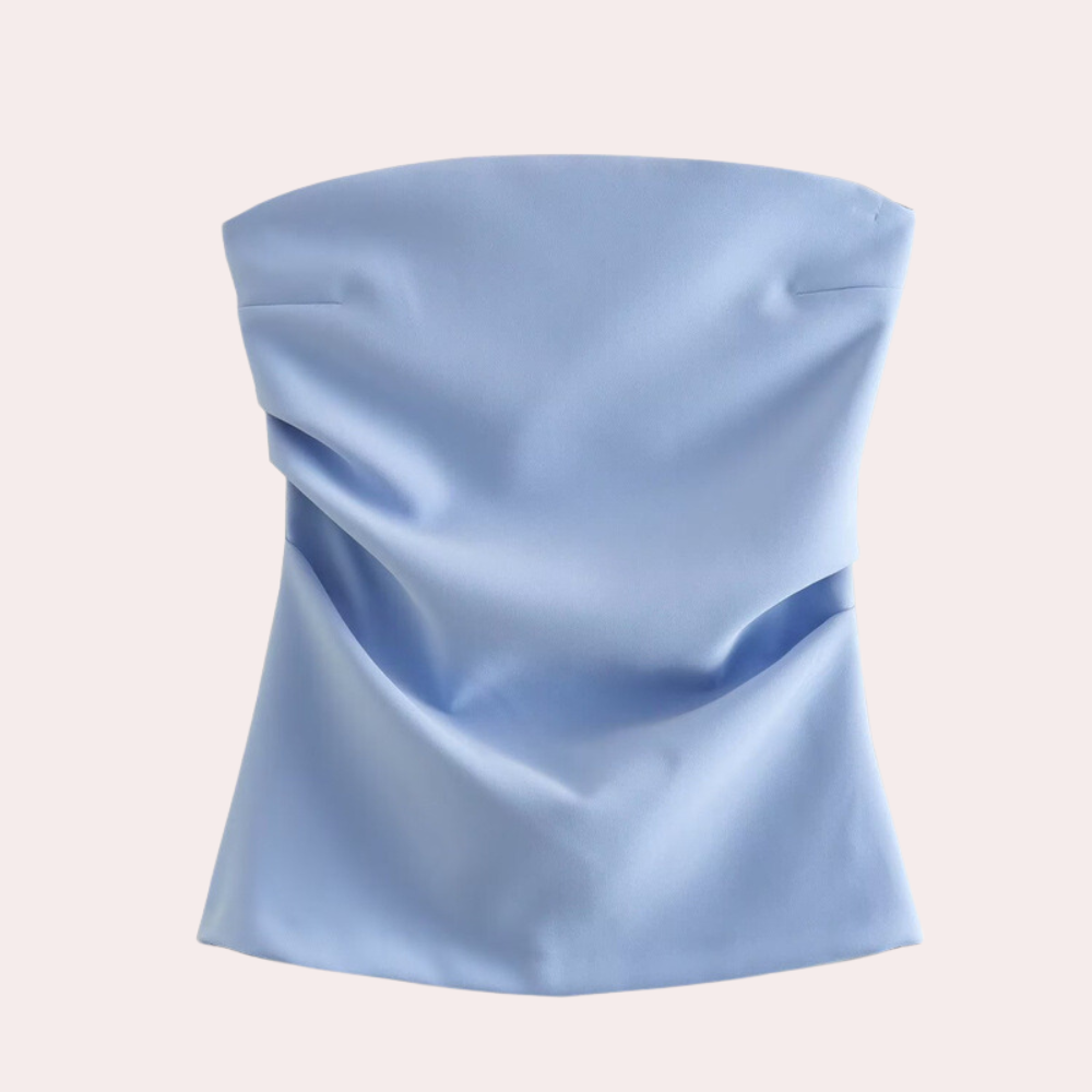 Strapless damesblouse voor de zomer