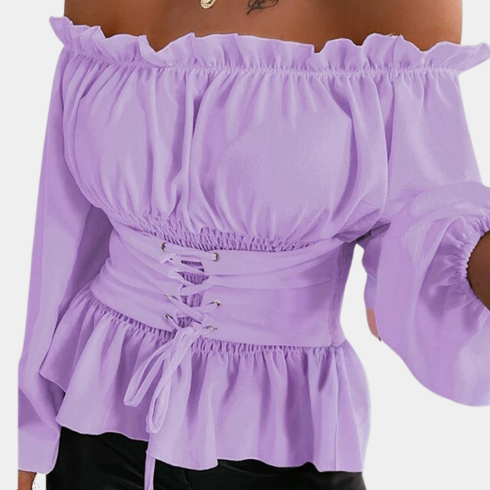Elegante off shoulder zomerblouse voor dames