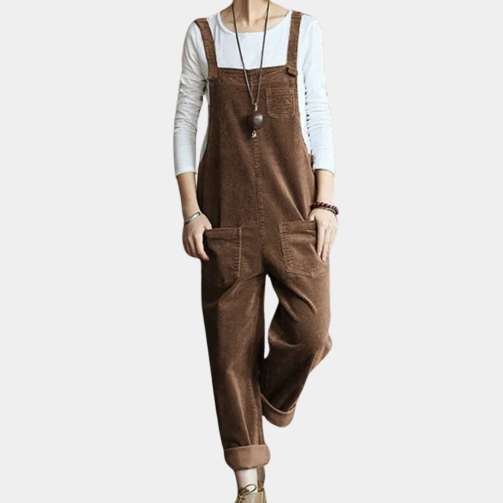 Casual corduroy zomerse jumpsuit voor dames