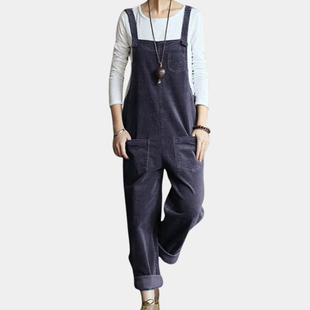 Casual corduroy zomerse jumpsuit voor dames