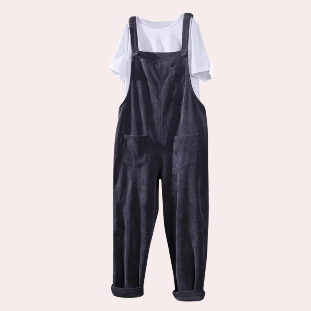 Casual corduroy zomerse jumpsuit voor dames
