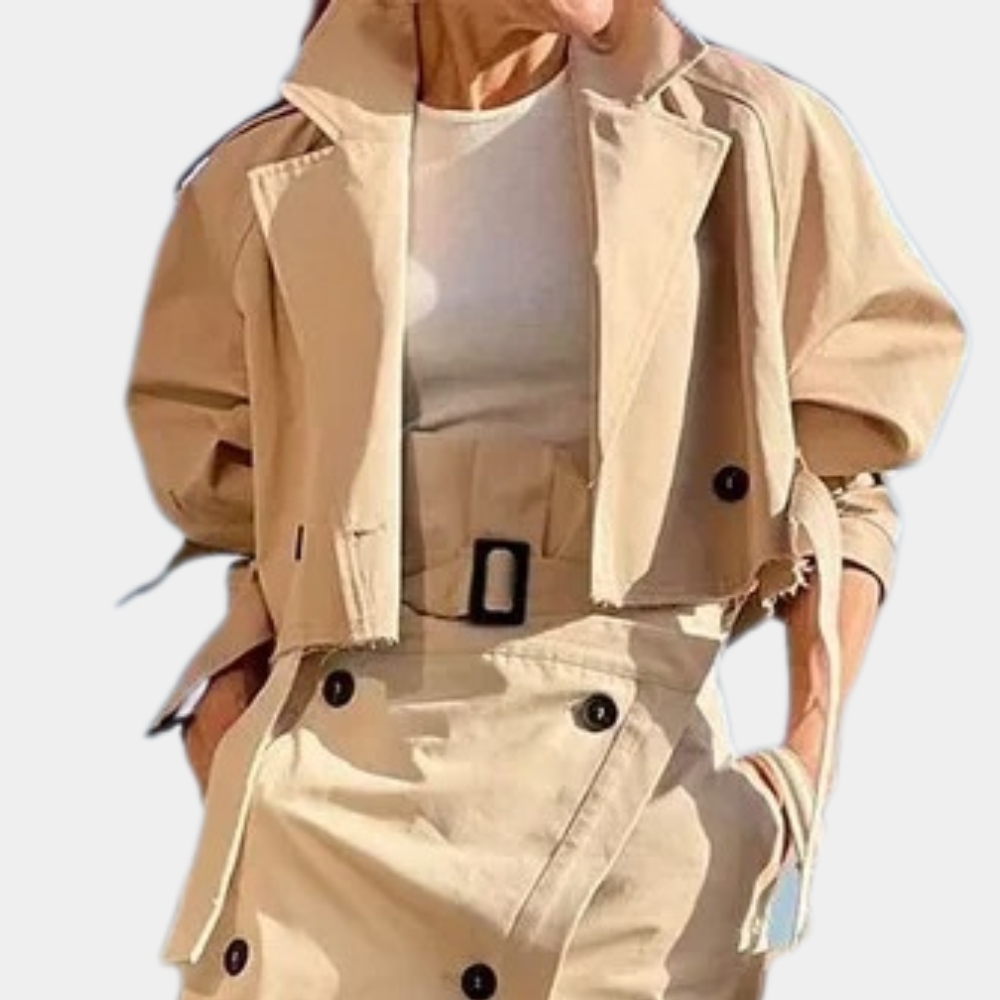 Stijlvolle dames trenchcoat set voor de zomer