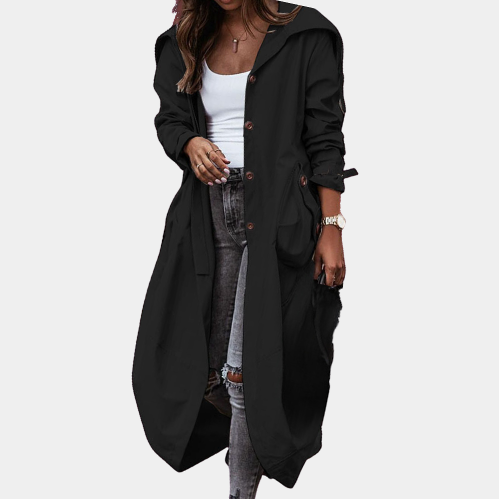 Trendy lange damesjas voor de zomer