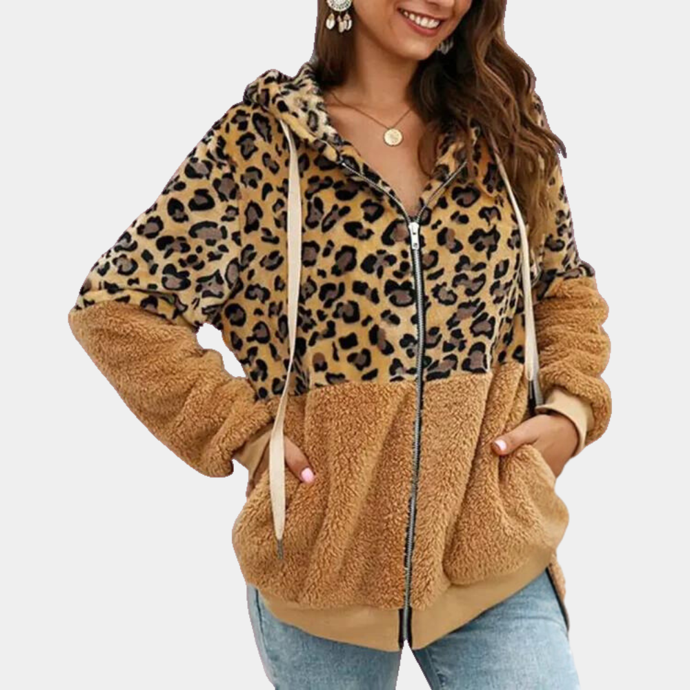Damescapuchon met luipaardprint - Zomerse Stijl