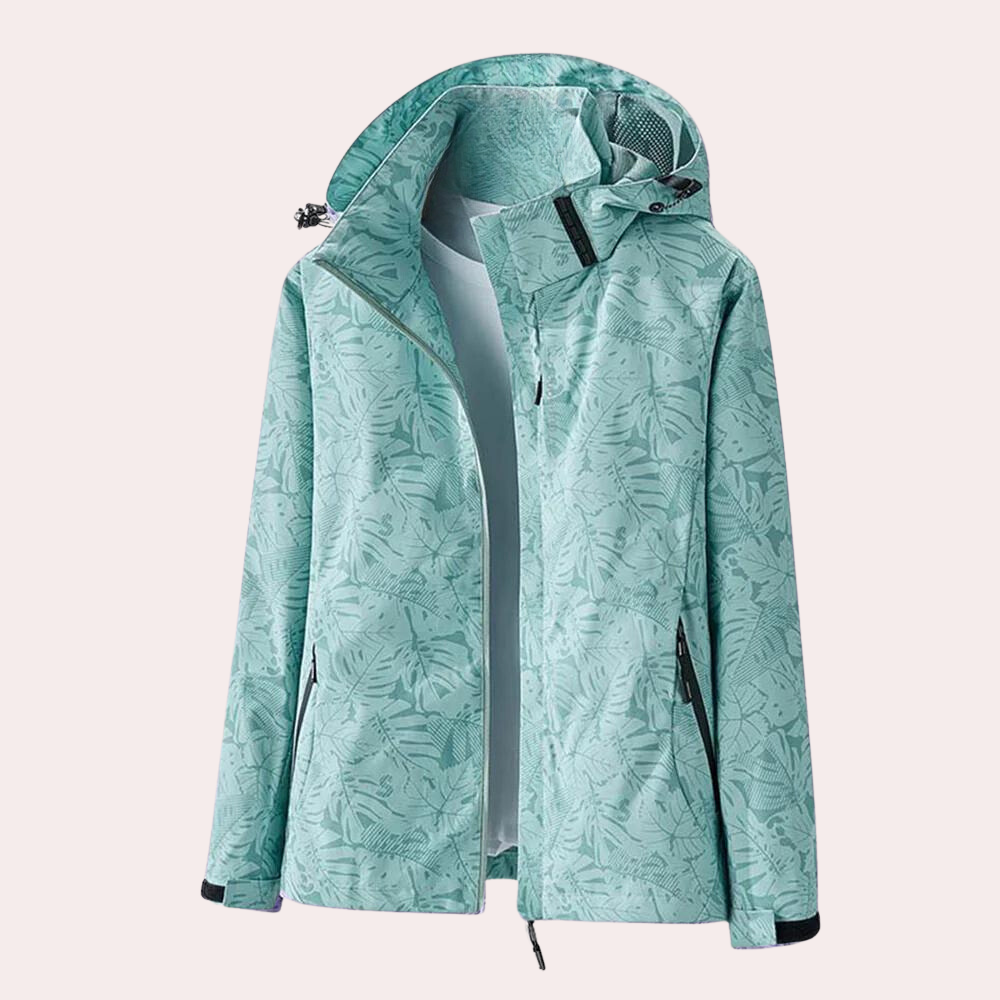 Dames zomerjas met afneembare capuchon