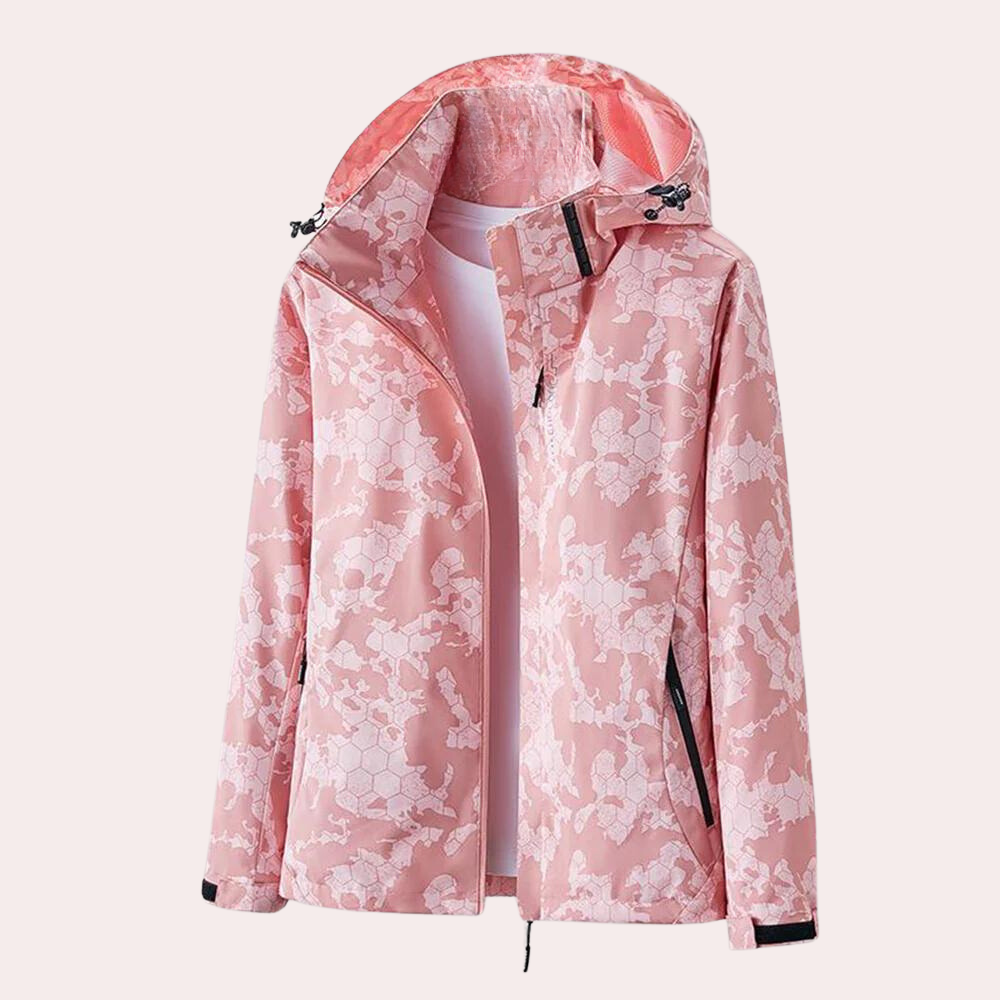 Dames zomerjas met afneembare capuchon