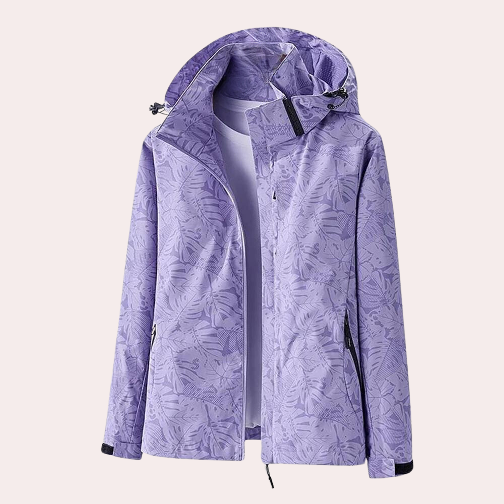 Dames zomerjas met afneembare capuchon