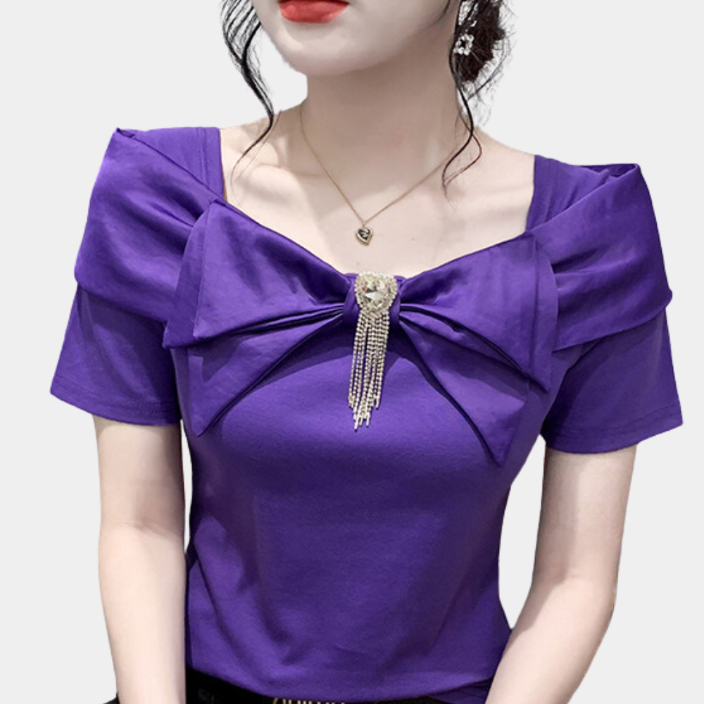 Belinda - Charmante Zomer Strik Blouse voor Dames