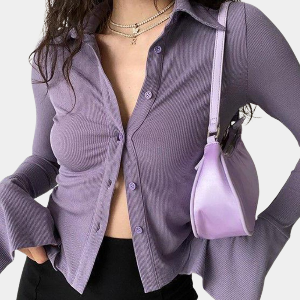 Tilde - Elegante Lange Mouw Zomerblouse voor Dames