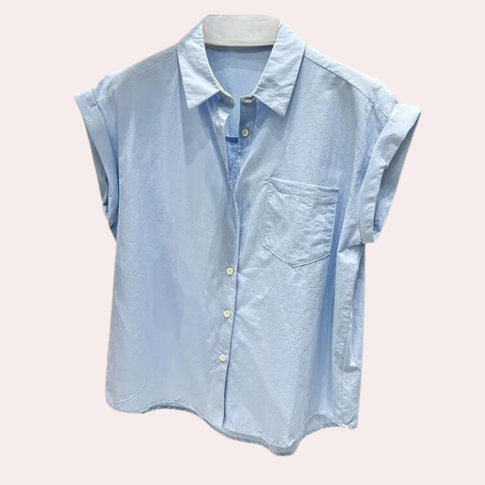 Nadya - Luchtige zomerse mouwloze blouse voor dames
