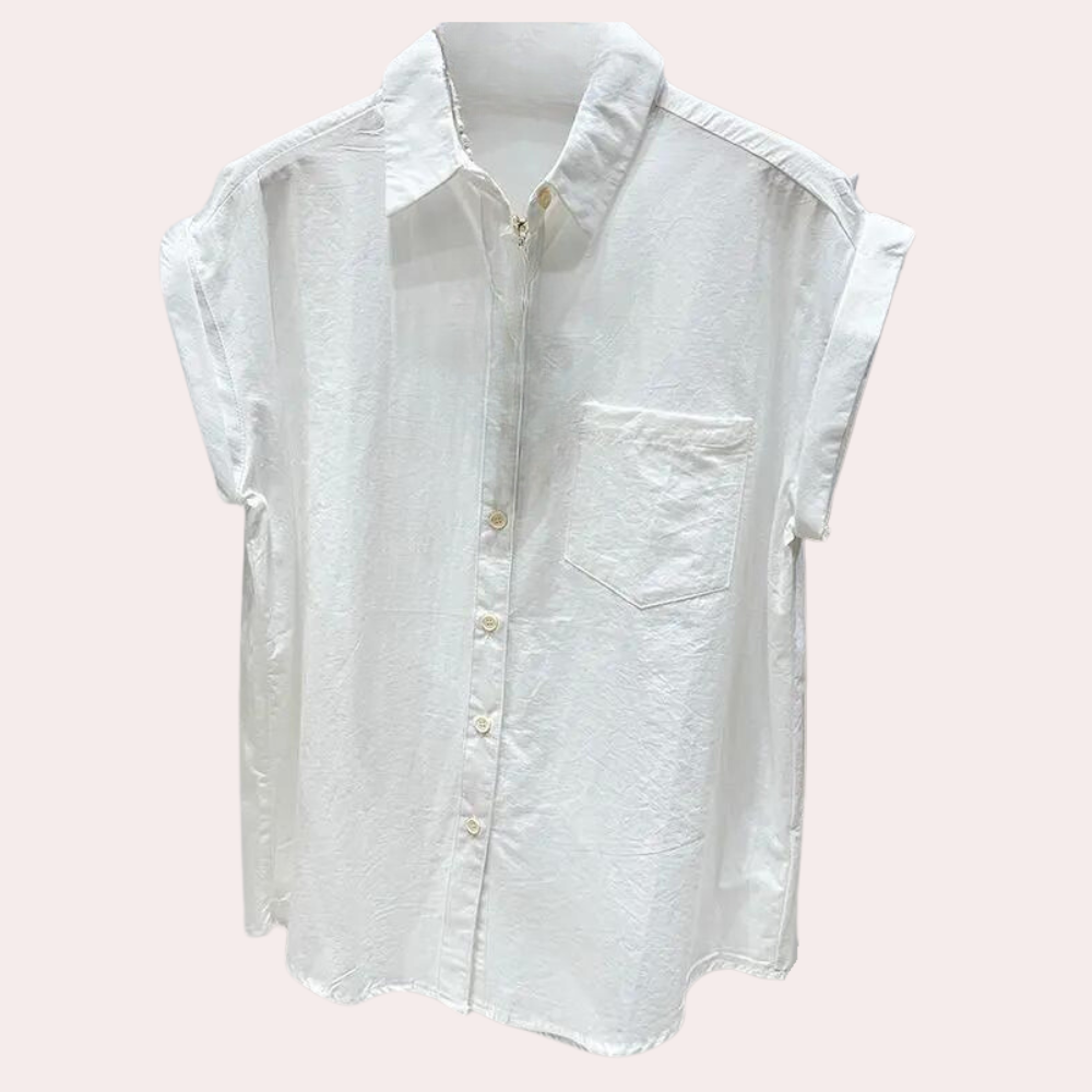 Nadya - Luchtige zomerse mouwloze blouse voor dames