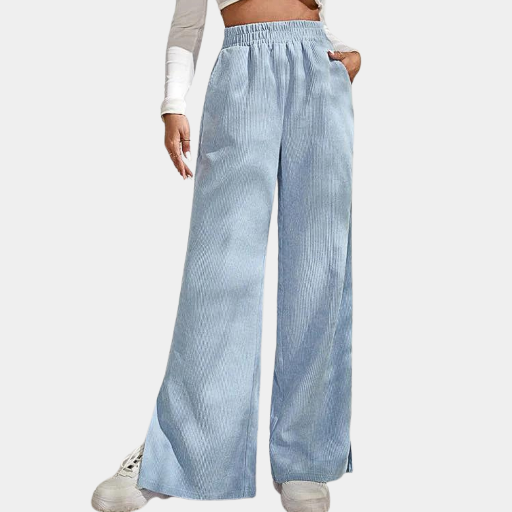 Daria - Casual Chic Corduroy Zomer Damesbroek