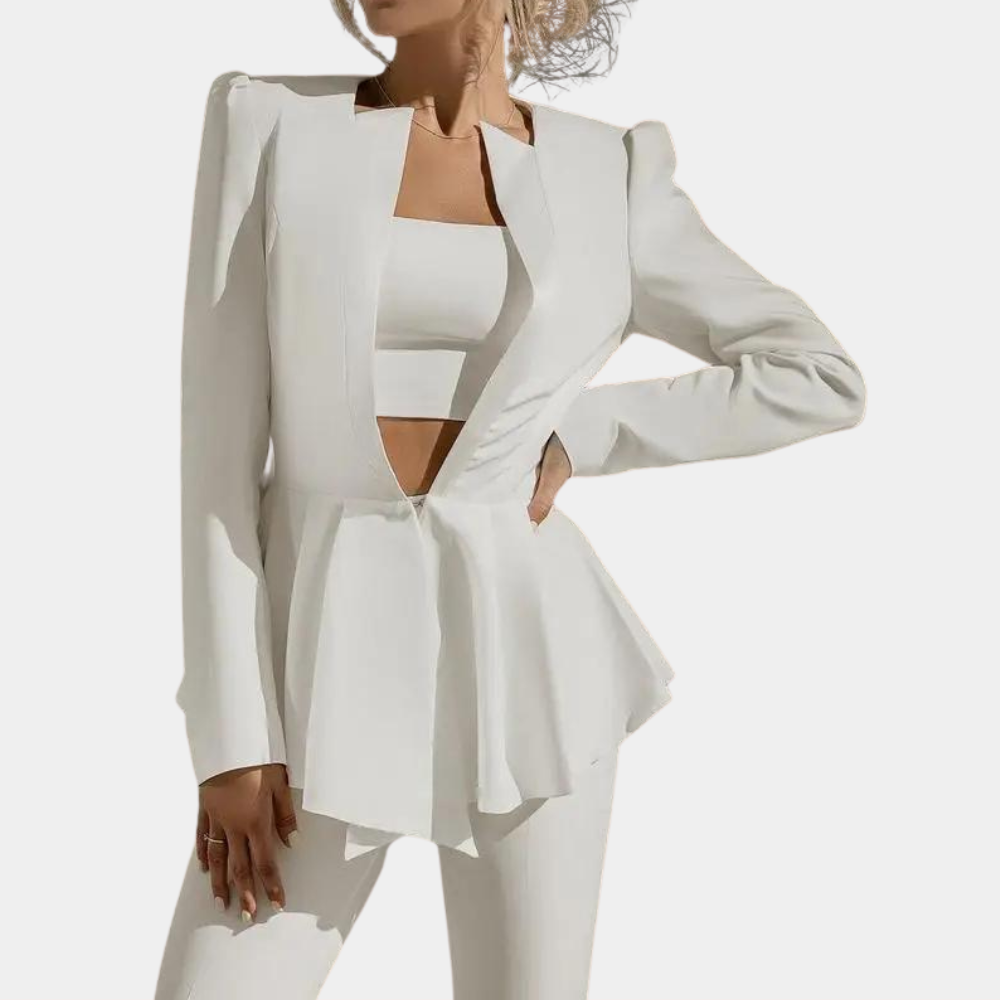Jamalia - Luxe 3-delige Zomerse Blazer Set voor Dames