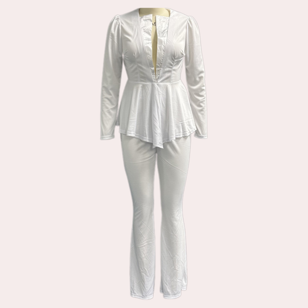 Jamalia - Luxe 3-delige Zomerse Blazer Set voor Dames