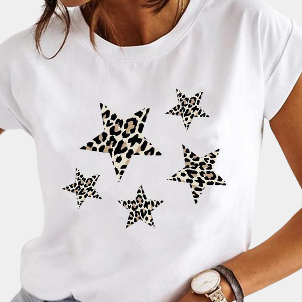 Stijlvol zomers t-shirt voor dames - Perfect voor de lente en zomer