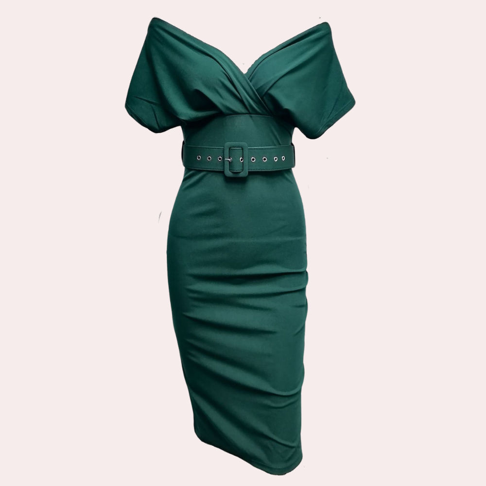 Elegante off-shoulder zomeravondjurk voor dames