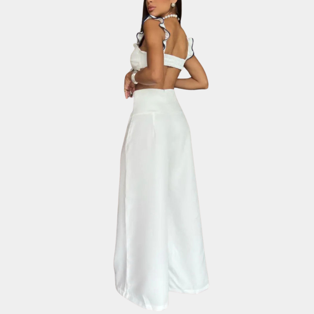 Elegante zomerse tweedelige damesset
