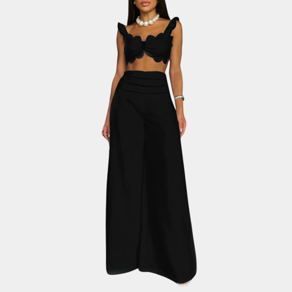 Elegante zomerse tweedelige damesset