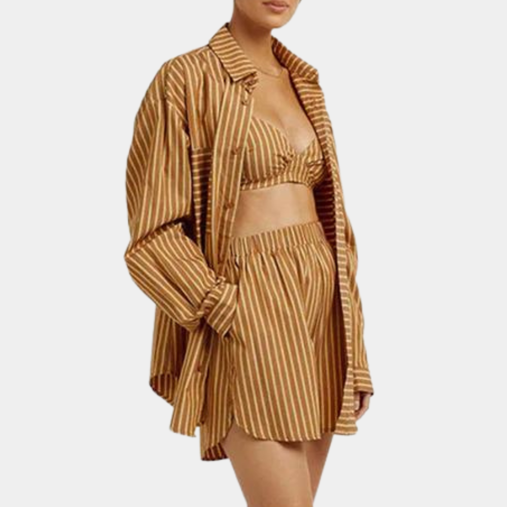 Casual driedelige damesset voor de zomer