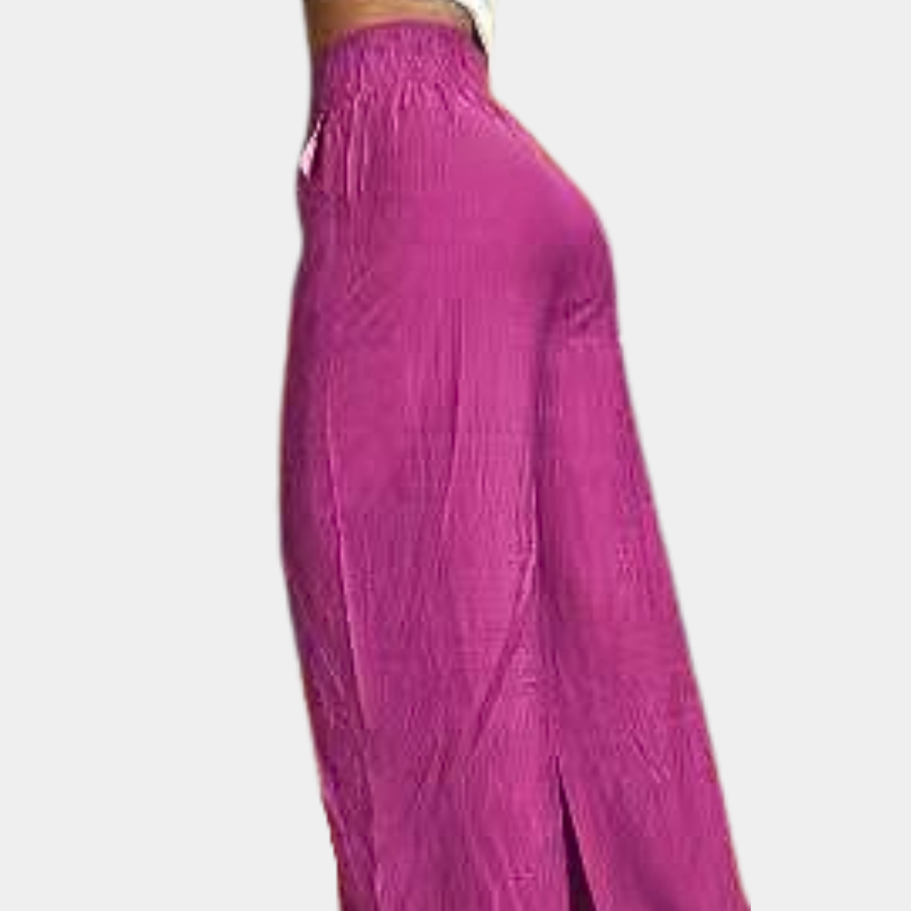 Elegante damesbroek met wijde pijpen voor de zomer