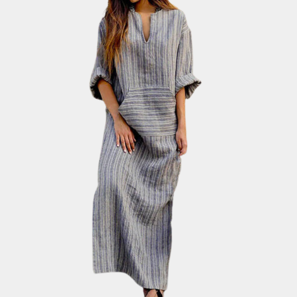 Casual gestreepte zomerjurk voor dames