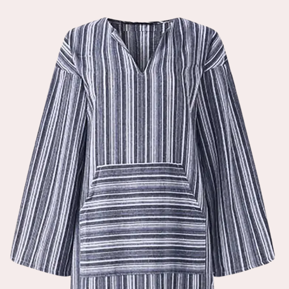 Casual gestreepte zomerjurk voor dames