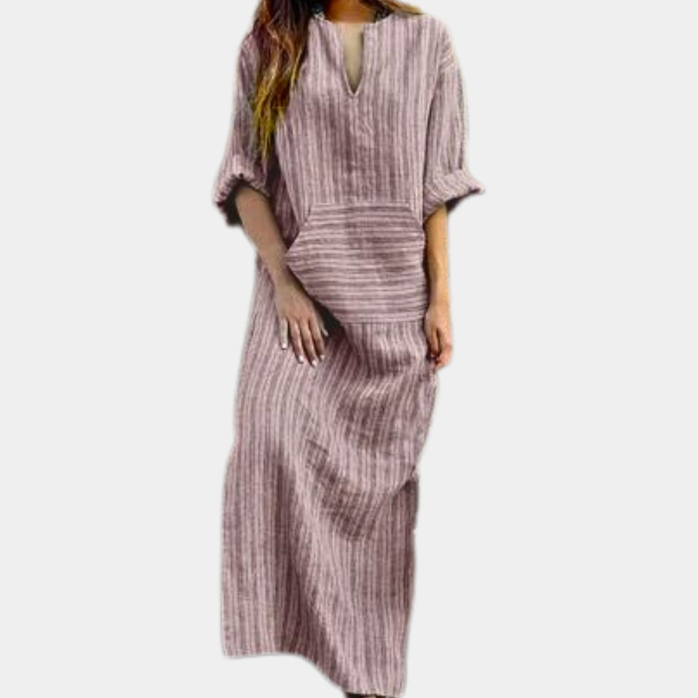Casual gestreepte zomerjurk voor dames