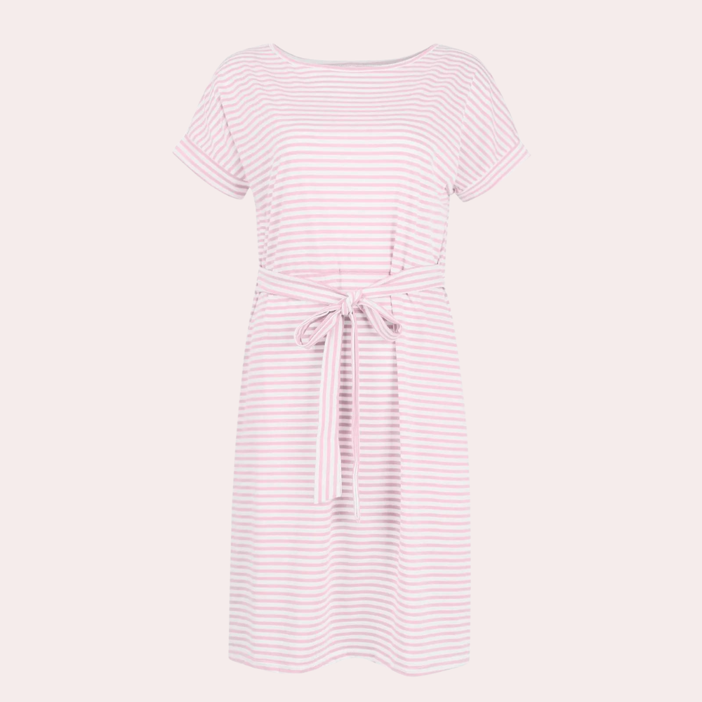 Gestreepte zomerse casual jurk voor dames