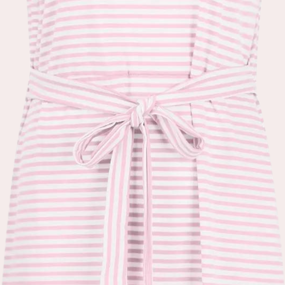 Gestreepte zomerse casual jurk voor dames