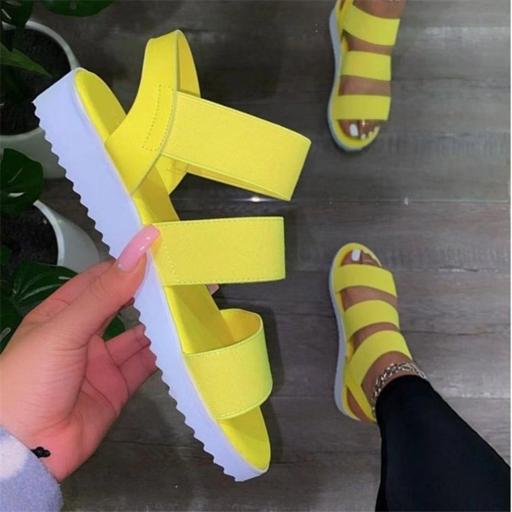 Comfortabele zomersandalen met bandjes voor dame