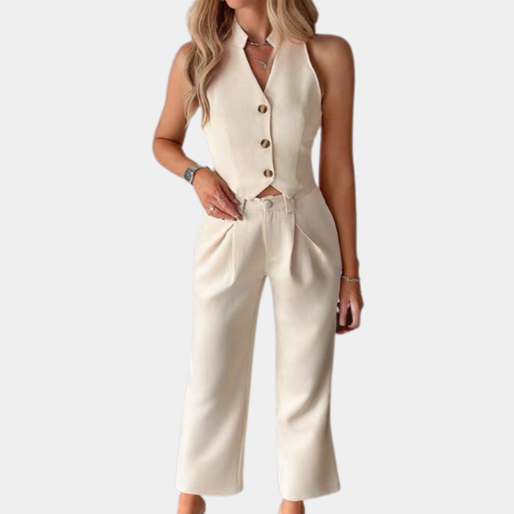 Elegant zomer vest en elegante broek voor dames