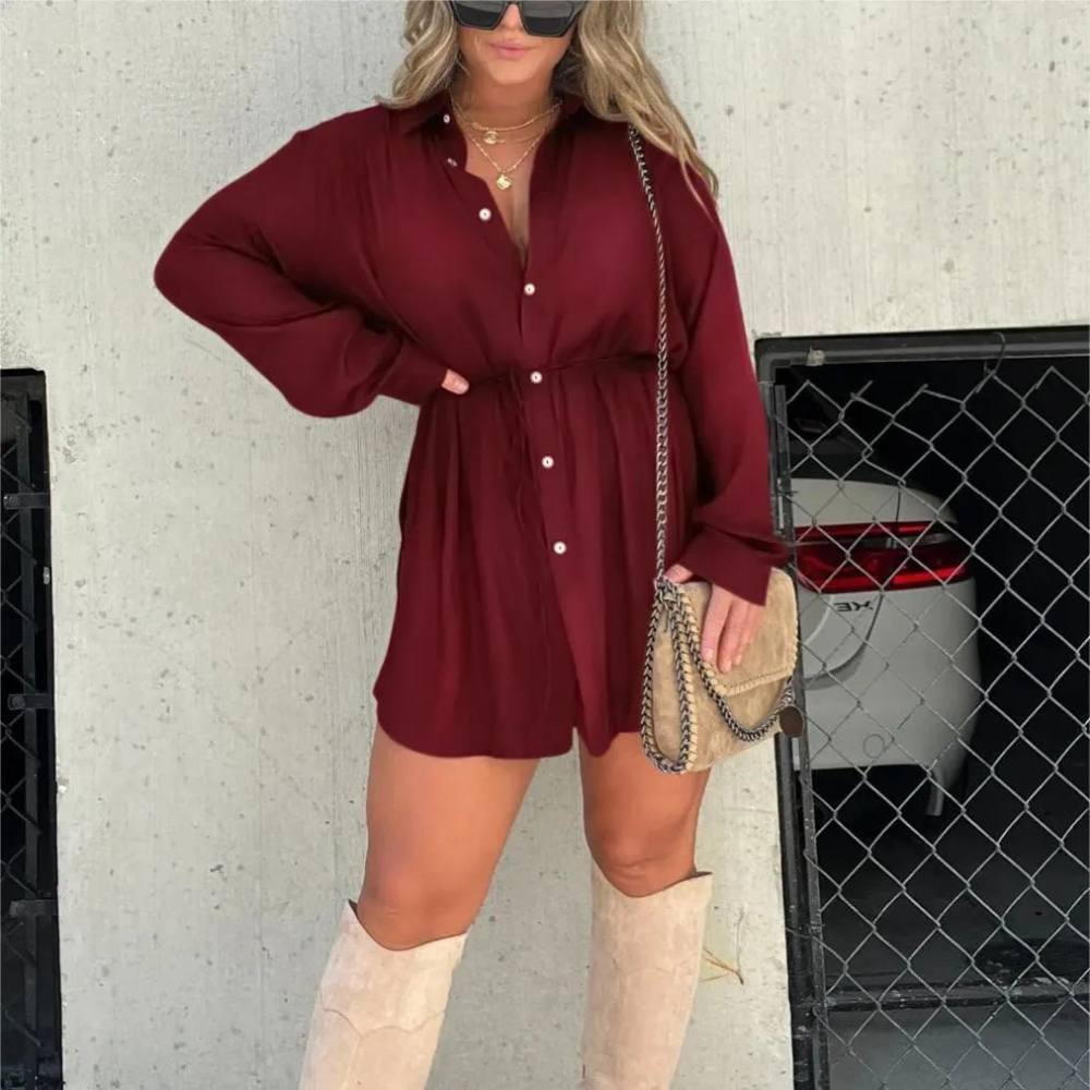 Damesset met stijlvolle top en shorts voor de zomer
